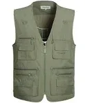 Gihuo Men's Fishing Vest with Pockets