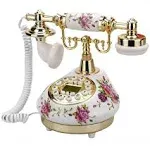 TelPal Retro Vintage Antique Telephone Old Fashioned with Push Button dial for Home Decor