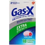 Gas x Extra Strength Peppermint Creme 18 Chewable Tablets