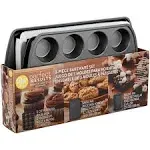 Wilton Perfect Results Non-Stick Muffin, Baking Sheet and Oblong Pan Bakeware Set, 3-Piece