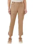 Democracy Women's Ab Solution High Rise Roll Cuff Utility Straight Pants