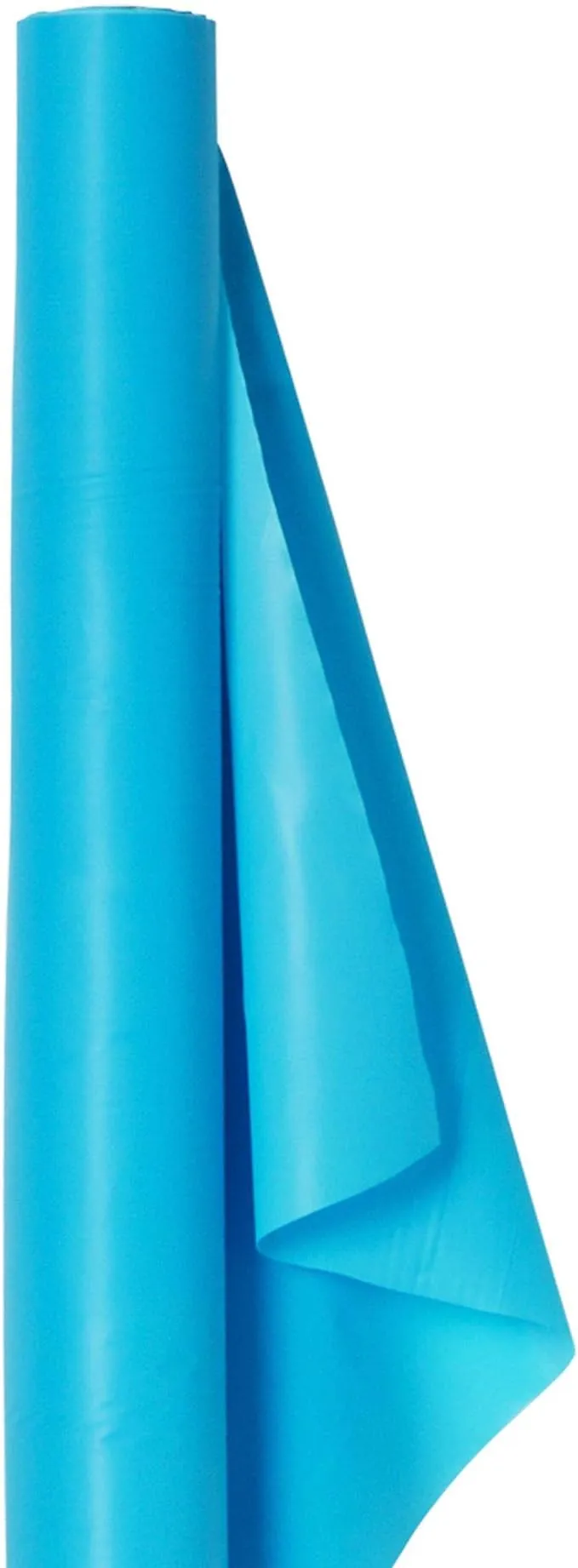 Plastic Table Cover Roll 40" x 100' Caribbean Blue