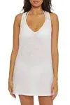 BECCA Breezy Basics Dress, Plunge Neck, Beach Cover Ups for Women