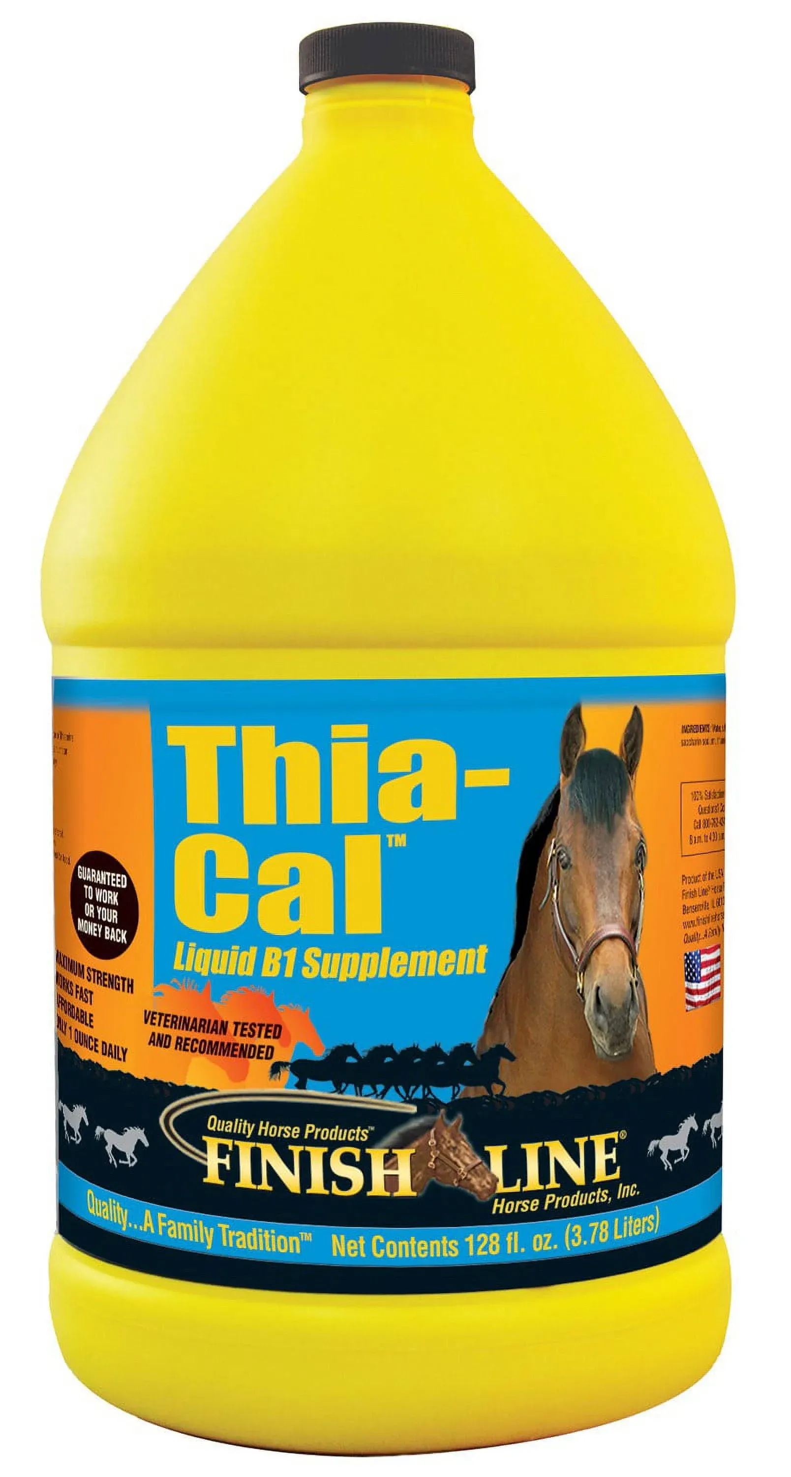 Finish Line Thia-Cal Liquid B1 Supplement, 1 Gallon