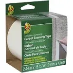 Duck 286519 Self-Adhesive Fiberglass Carpet Seaming Tape, 2.44"x 15', Single Roll