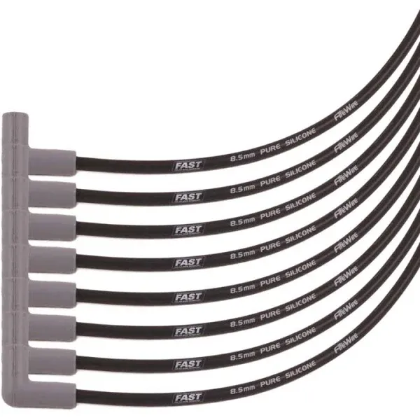 FAST 295-0081B Black Durable Firewire 90 Degree Cut-To-Fit 8 Cylinder Wire Set