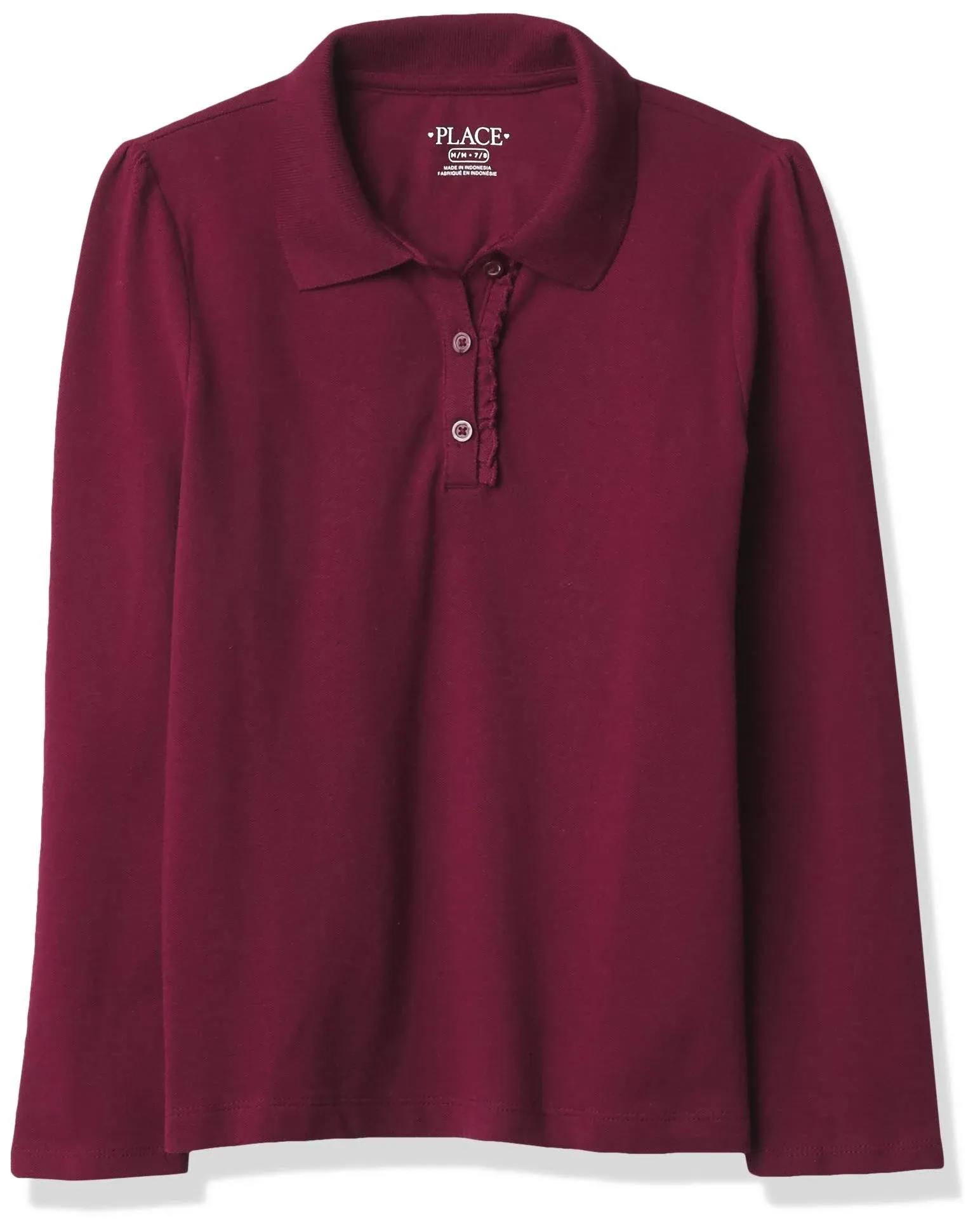 The Children's Place Girls' Ruffle Pique Polo