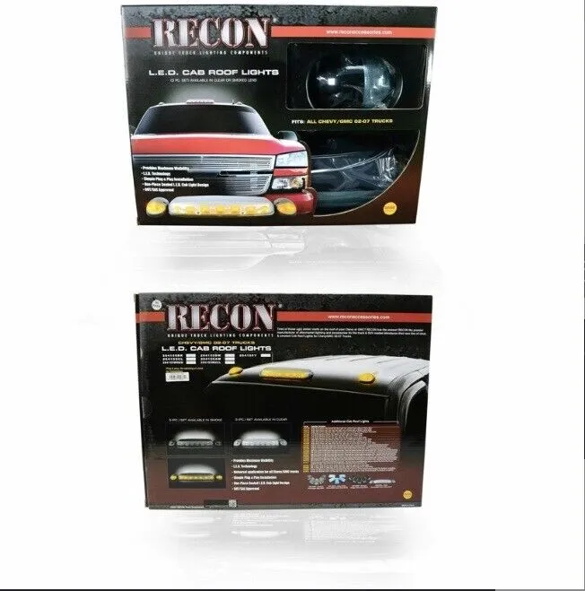 RECON - LED Cab Roof Lights Kit - Model: 264155WHBK