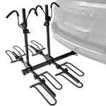 Hitch-Mounted Tray-Style Bike Rack - 4 Bike