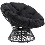 OSP Home Furnishings - Papasan Chair - Black