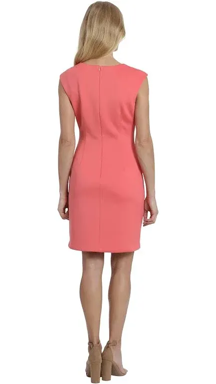 London Times Laser Cut Sheath Dress Women&#039;s