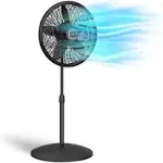 Lasko 8" Elegance & Performance Pedestal Fan, Black (Model#1827)