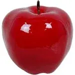 Flora Bunda 6" Artificial Shiny Large Centerpiece Apple,red