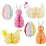 Meri Meri Easter Honeycomb Decorations (Pack of 6) - Easter