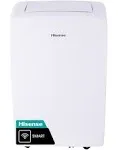 Hisense 8000-BTU Doe (12000-BTU ASHRAE) 115-Volt White Vented Portable Air Conditioner Wi-Fi Compatibility AP0822CW1W.