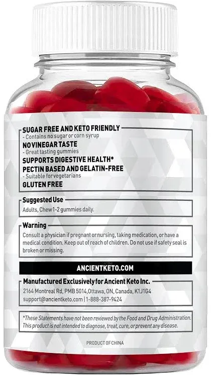 Sugar Free Keto ACV Gummies, Apple Cider Vinegar Gummy with The Mother, Sugarless, Cleanse & Detox, Healthy Weight, Immune Support, Gut Health, 2 Pack, Vegan