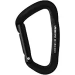 FUSION Climb Vapor III Military Tactical Matte Edition Aluminum Straight Gate Key Nose Modified D Carabiner Black, Hunting Carabiner (FP-8122-3ST-BLK)