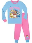 Paw Patrol Girls Long Sleeve Pajamas, Sizes 18m-8, Girl's, Size: 6, Blue