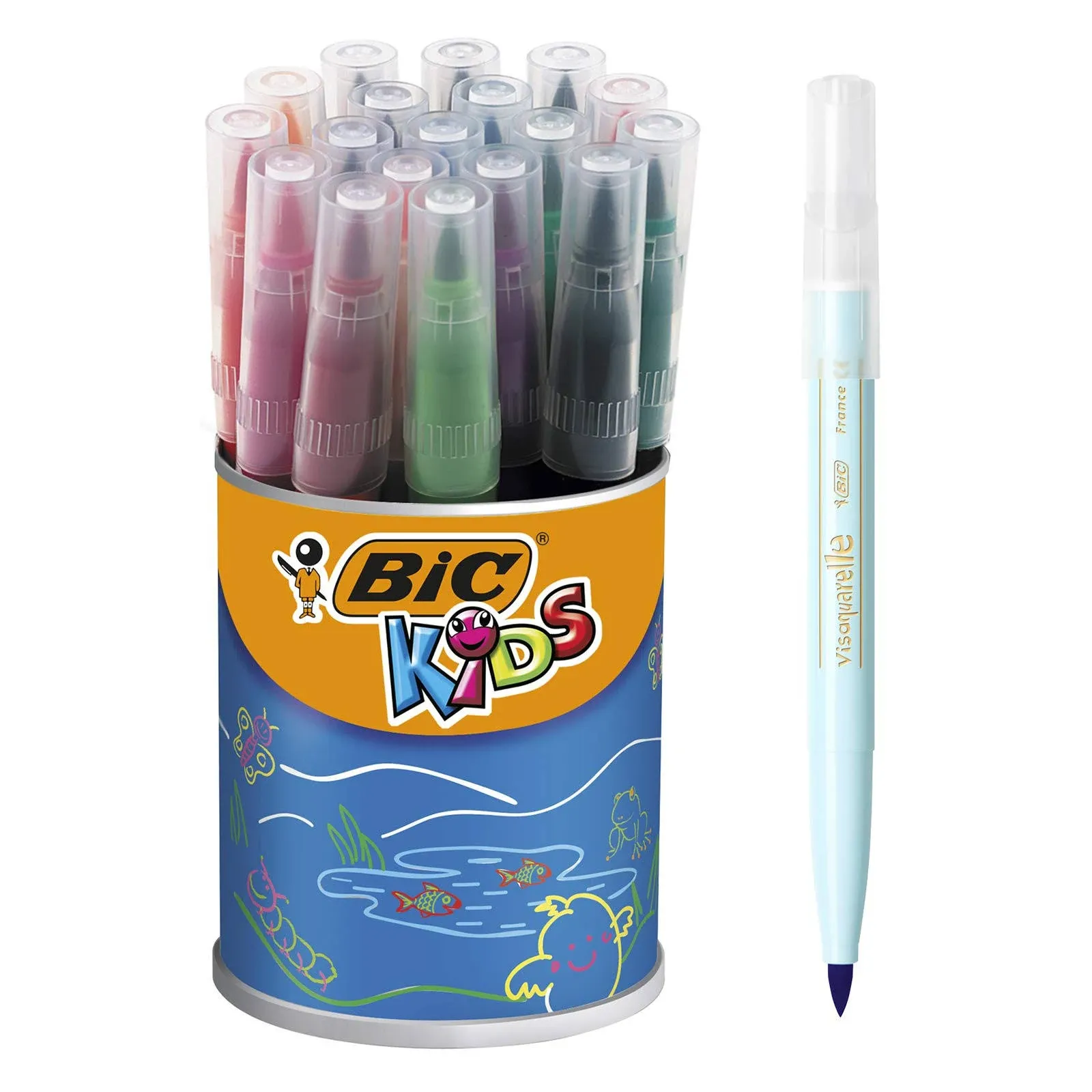 Kids Visaquarelle Colouring Pens 18 Pot