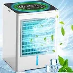 Evaporative Portable Air Conditioner, 470ML Personal Space Mini Air Cooler wi...