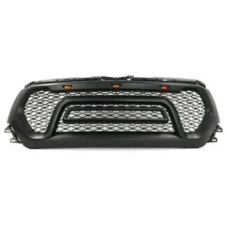 Ikon MOTORSPORTS, Upper Grille Compatible with 2019-2023 Ram 1500, Matte Black ...