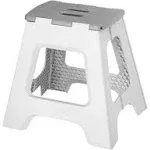 Gray Foldable Step Stool - Compact, Lightweight &amp; Multi-Purpose for Every Room