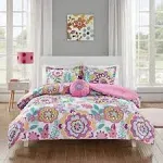 Mi Zone Camille 4-Piece Full/queen Floral Printed Comforter Bedding Set