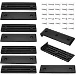 Boat Trailer Bunk Slides Pads, E-Z Slide Trailer Pads and BunkEnders for Launching & Loading Boat on/Off Trailer Easier - 8 Pads (3"x10") + 2 Bunk Enders