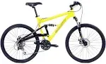 2020 Gravity FSX 1.0 Dual Full Suspension Mountain Bike with Disc Brakes (Yellow, 19in)