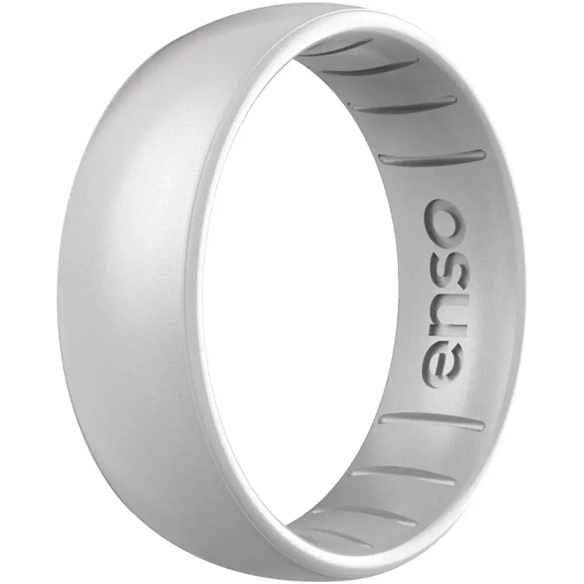 Enso Rings Classic Elements Series Silicone Ring - Silver - 10