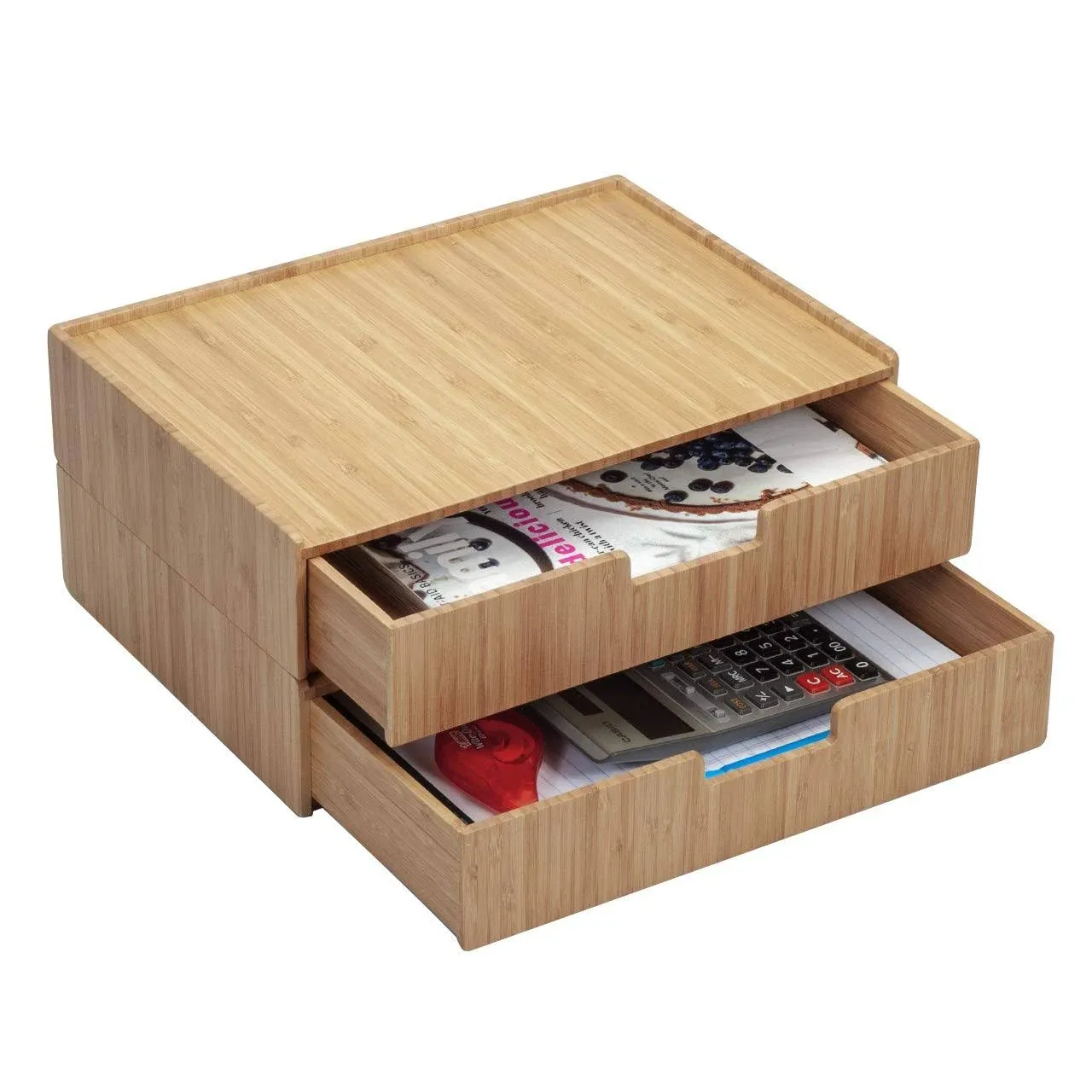 Bamboo Large Drawer 2 PC Set