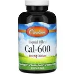 Carlson - Cal-600, 600 mg Calcium, Bone Support, Healthy Teeth & Optimal Wellness, 100+30 SoftgelsCarlson - Cal-600, 600 mg Calcium, Bone Support, Heal…