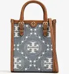 Tory Burch | Monogram Denim Mini Tote Multi One Size | Realry