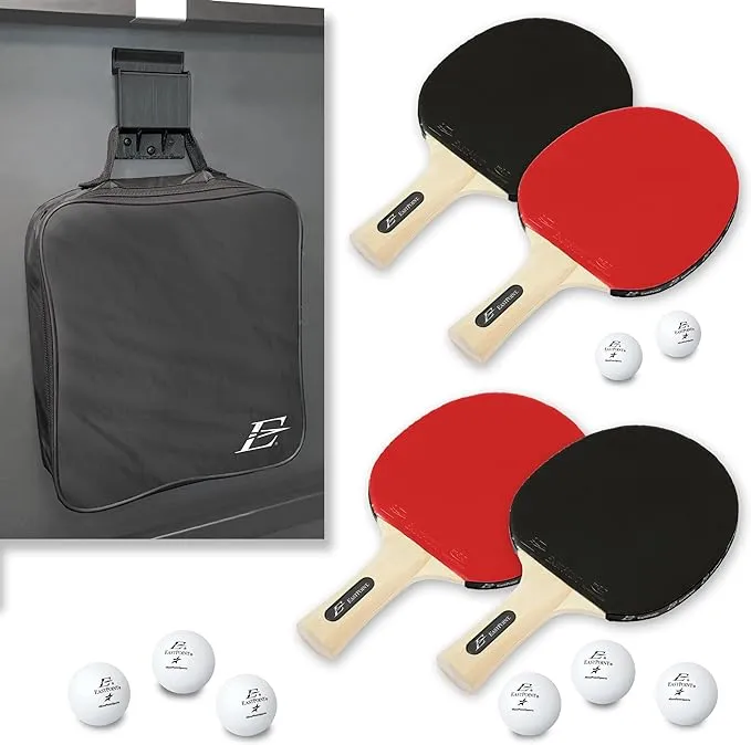 Franklin Sports Ping Pong Paddle Set with Balls - 2 Player &amp; 4 Player Table T...