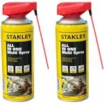 STANLEY Corrosion Inhibitor Spray - Rust Remover&Cleaner Aerosol - Versatile Rust Prevention Spray for Garage, RV, Woodworking, Power Tools - 11 Oz, 2 Pack