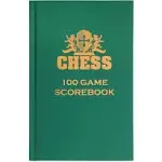 We Games Hardcover Chess Notation Scorebook Green