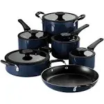 Tramontina Cookware Set 11-PCS Navy Nesting Aluminum Nonstick Dishwasher Safe