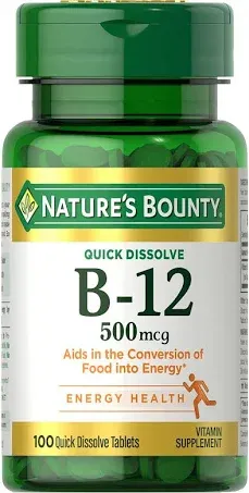 Nature's Bounty Vitamin B-12 mcg