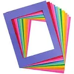 Hygloss Products Bright Specialty Frames Cardstock Paper Frame-Large-11 x 14 Inches-Center Size of 8 x 10 Inches - (10-12 colors) - 24 Count