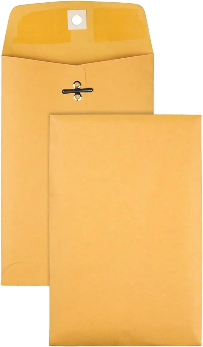 Office Depot® Brand Clasp Envelopes, 6 1/2" x 9 1/2", Brown, Box Of 100