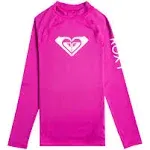 Roxy Girls' Whole Hearted Long Sleeve Rashguard Surf Shirt