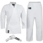 Hawk Sports Karate Uniform Kid &amp; Adult Martial Arts Lightweight White 3&#039;9/50 lbs