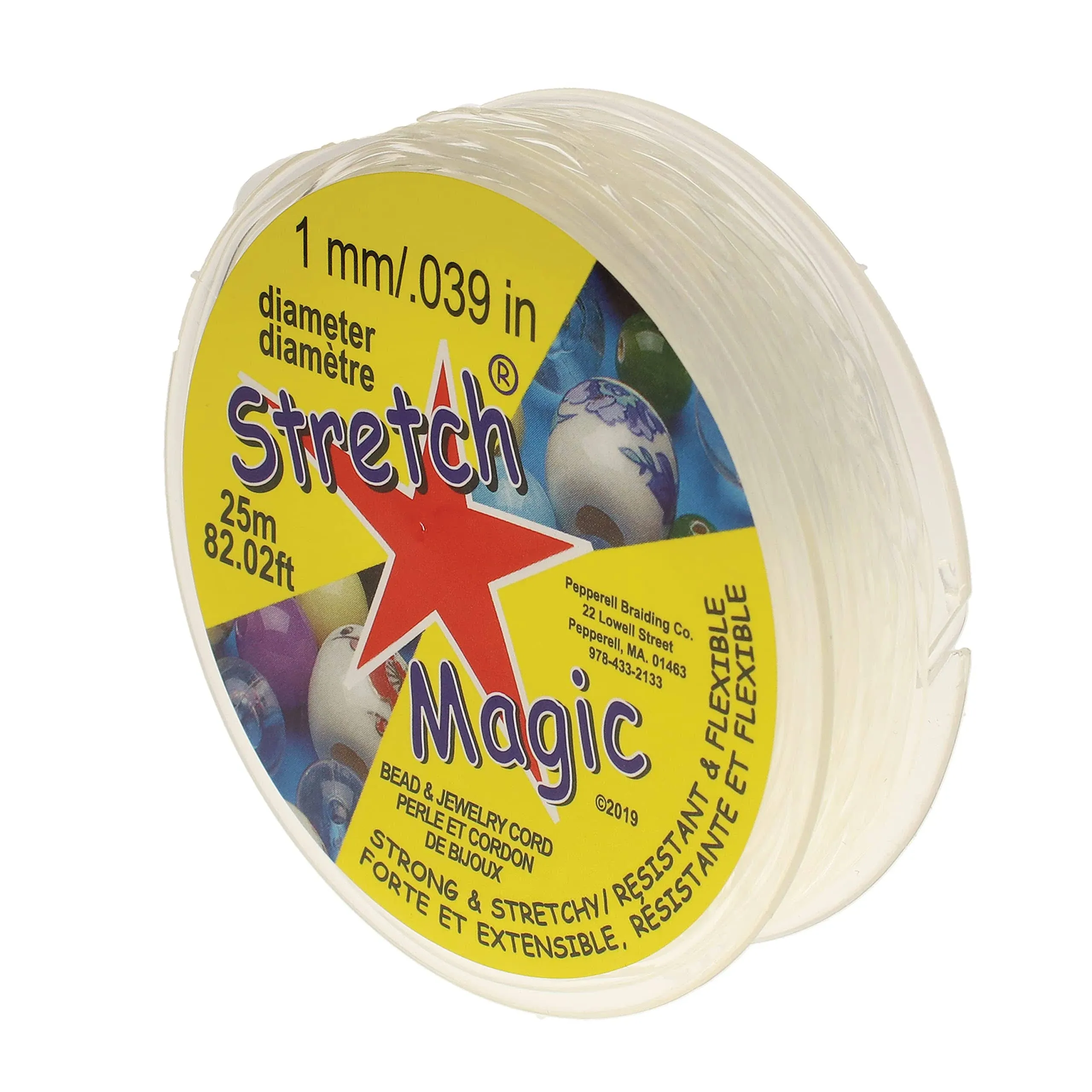 Stretch Magic Clear Bead & Jewelry Cord, 1mm - each