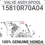 Honda Valve Assembly Spool