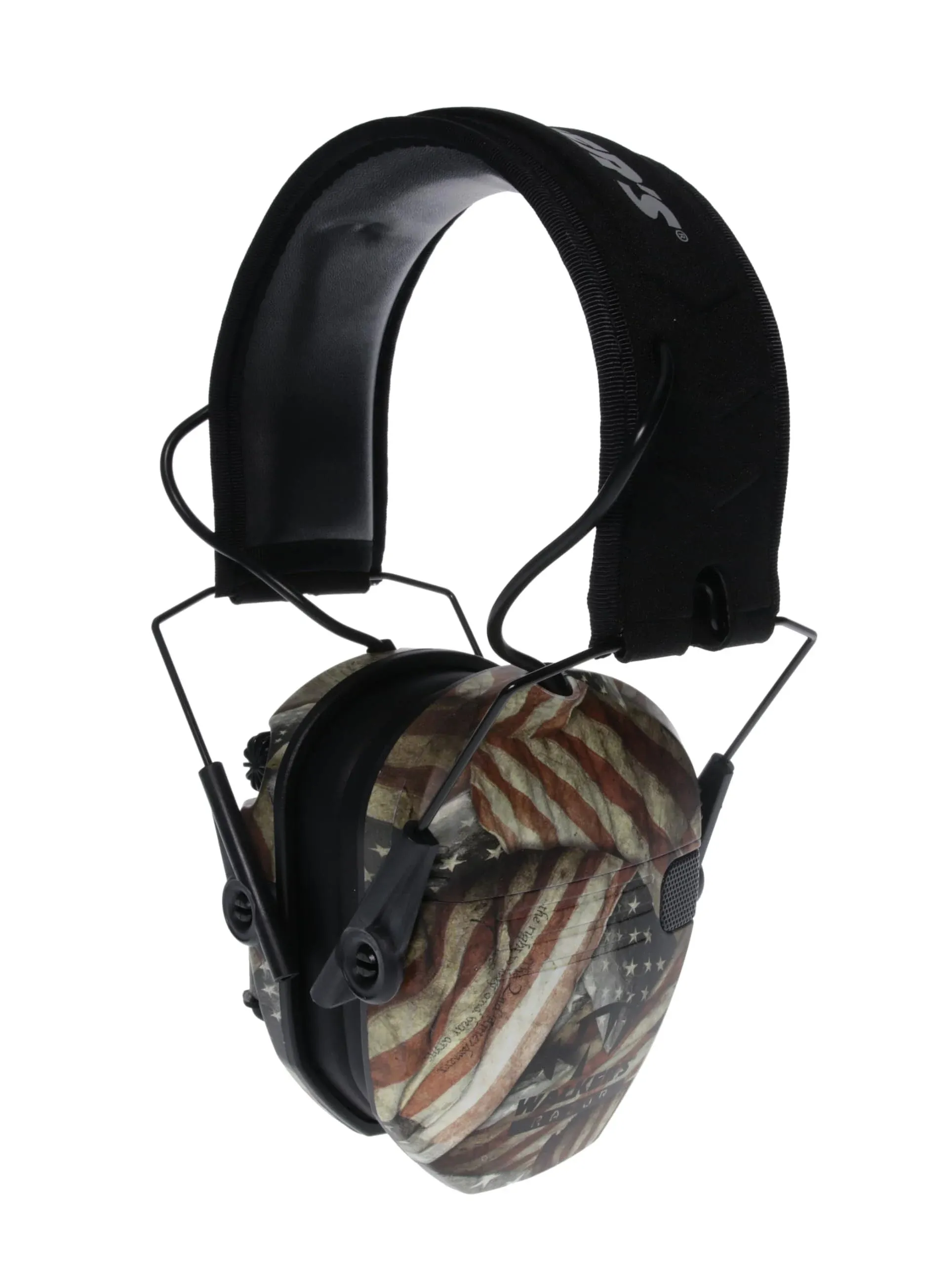 Walker’s Game Razor Slim Electronic Ear Muffs, American Flag