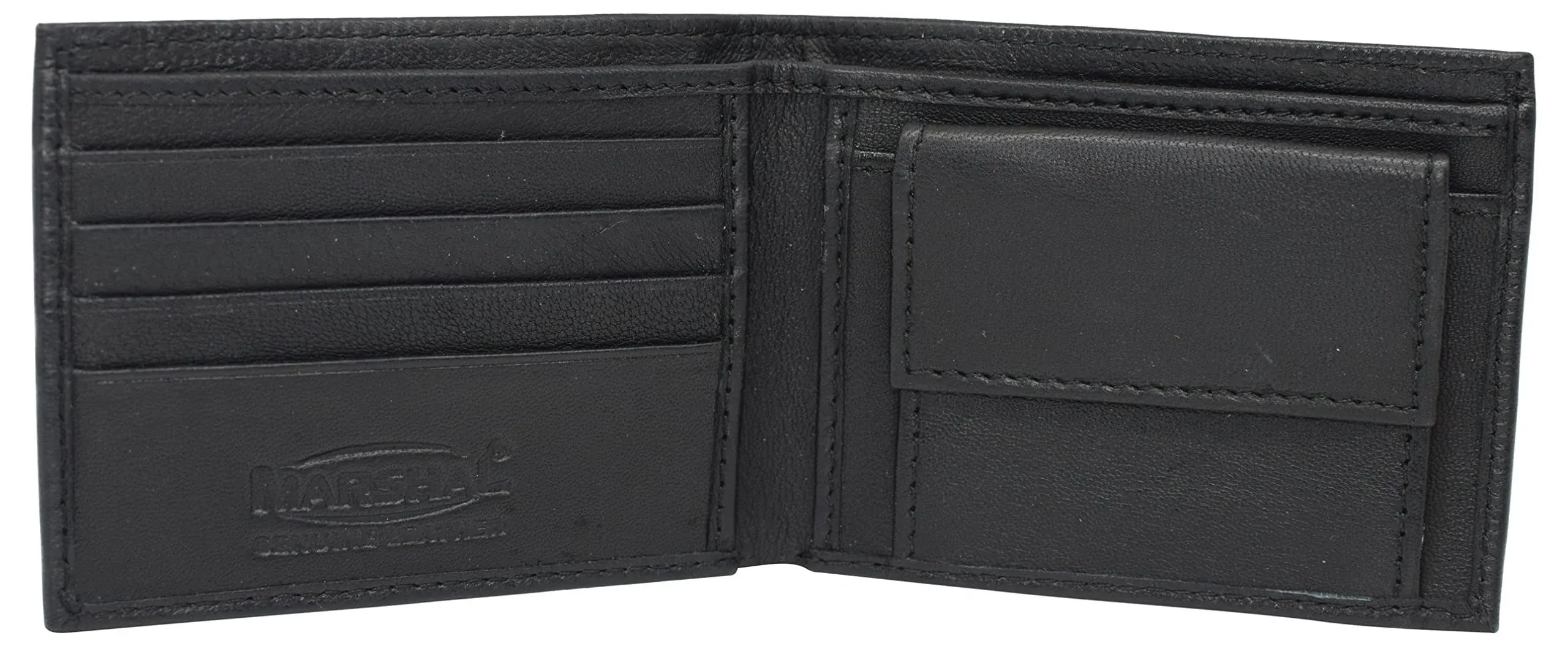 Marshal Soft Leather Kids Slim Thin Coin Pouch Bifold Wallet