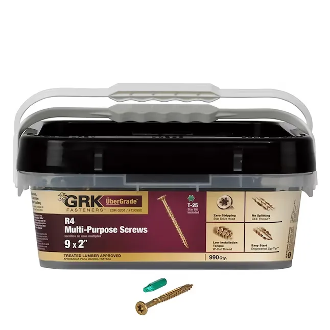 GRK #9 x 2-in Double-barrier R4 Exterior Wood Screws (990-Per Box) | 120990