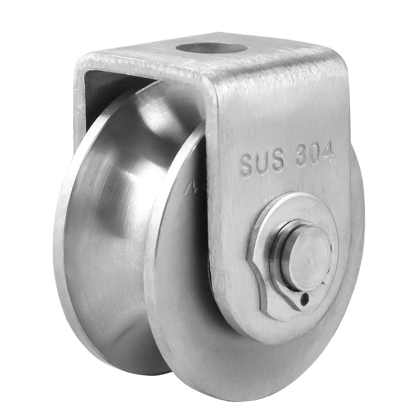 Pulley Block U Type 304 Stainless Steel Pulley Roller Duplex Bearing Supersilent