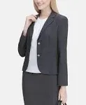 Calvin Klein NWT Women&#039;s Two Button Blazer Size 6 Charcoal Grey Formal Wear