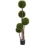 Nearly Natural UV Resistant Indoor/Outdoor 4' Boxwood Topiary